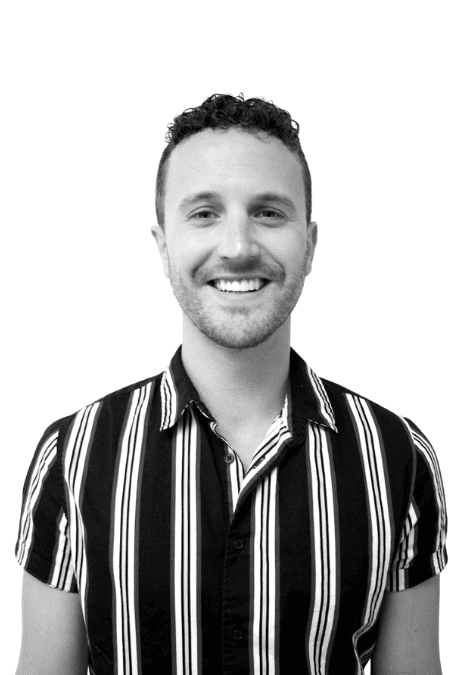 Smiling man in striped shirt representing BlueWave Resource Partners.
